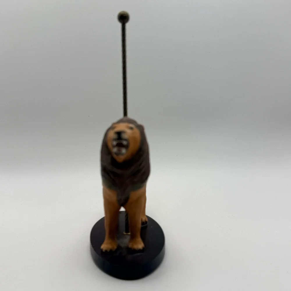 Heritage Heirloom Carousel‎ Animal Figurines Musical Base Set Multicolored Wood